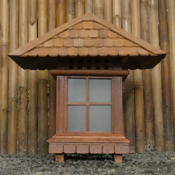 Artikelbild 2 des Artikels “Binkarai Gartenlaterne, angepasstes Dach (breiter und weniger hoch), Höhe 60 Cm “